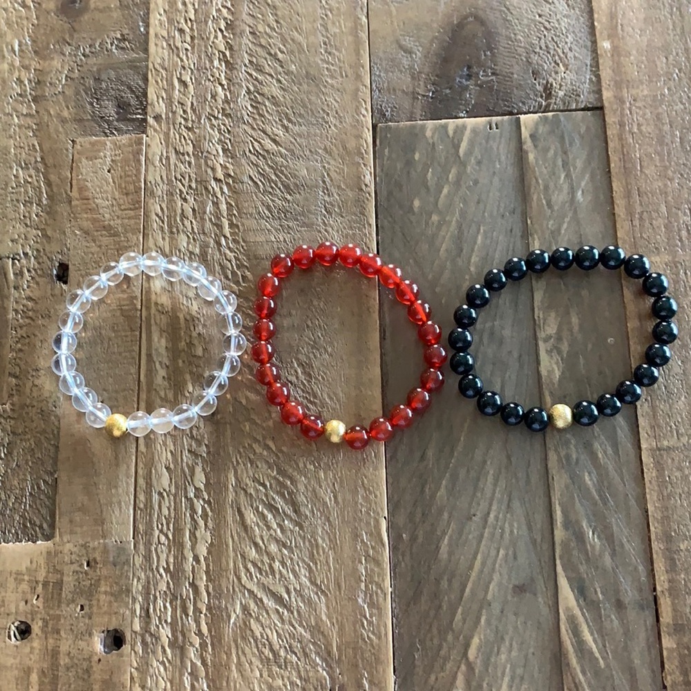 Mala prayer bracelet set.